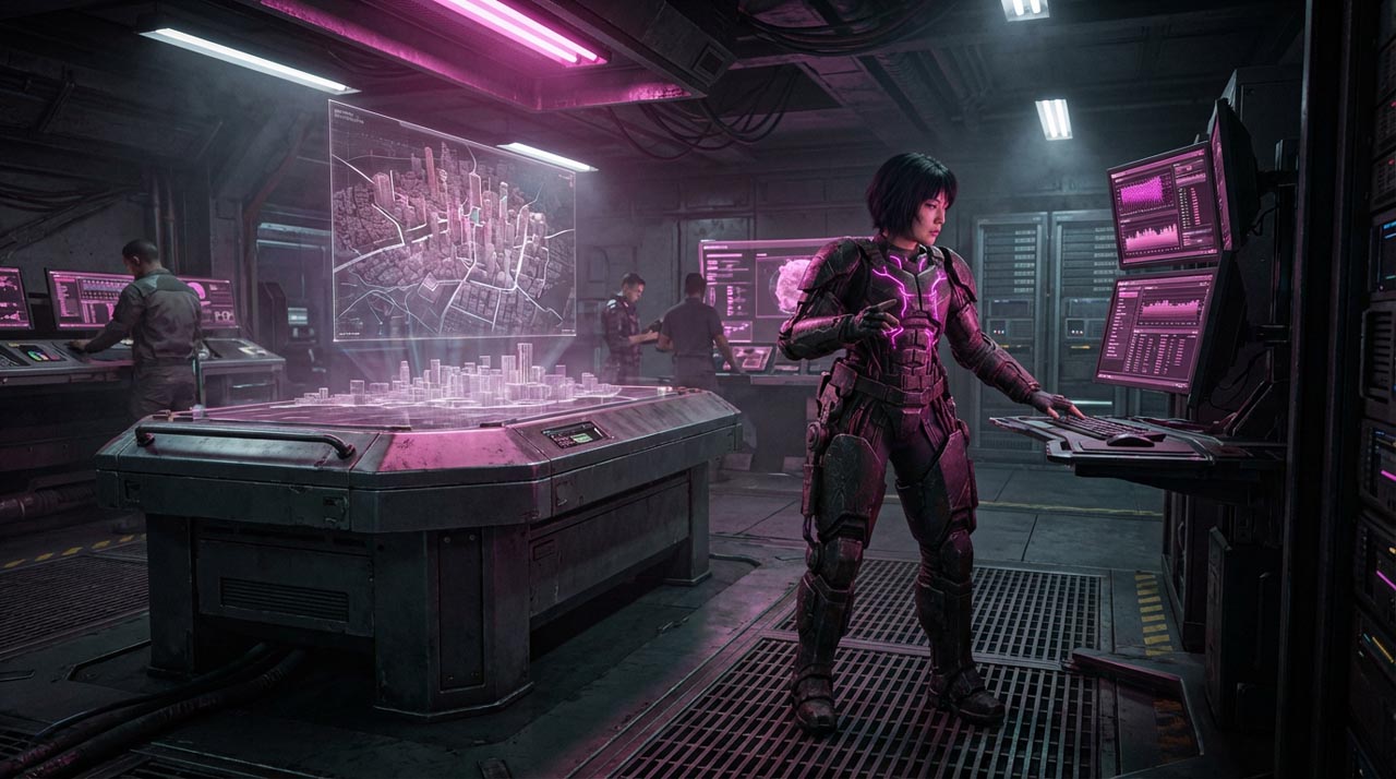 Soldier behind the scenes