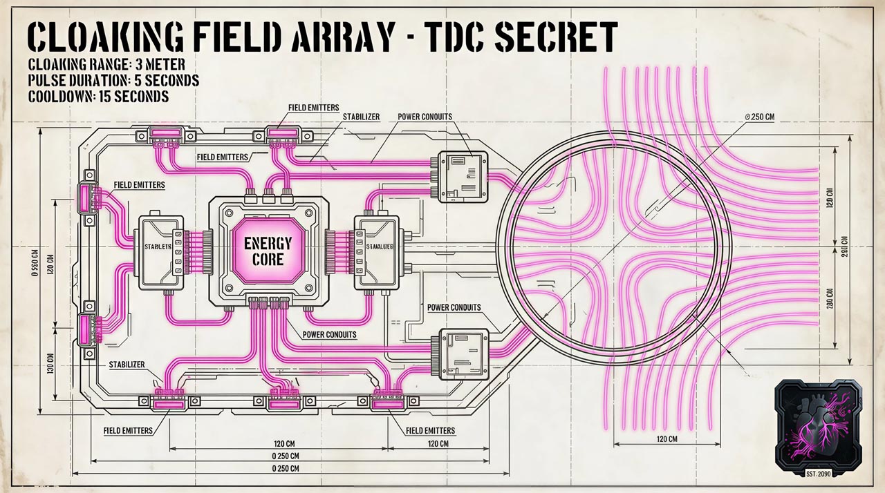 Cloaking field blueprint